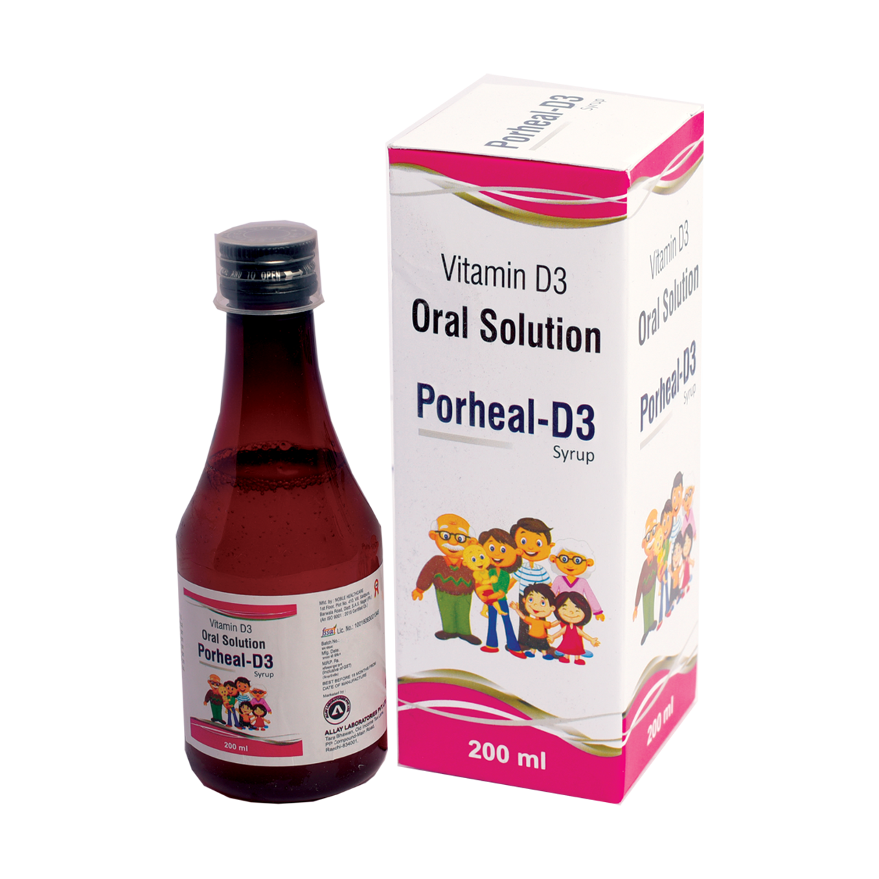 PorhealD3 Syrup Allay Laboratories